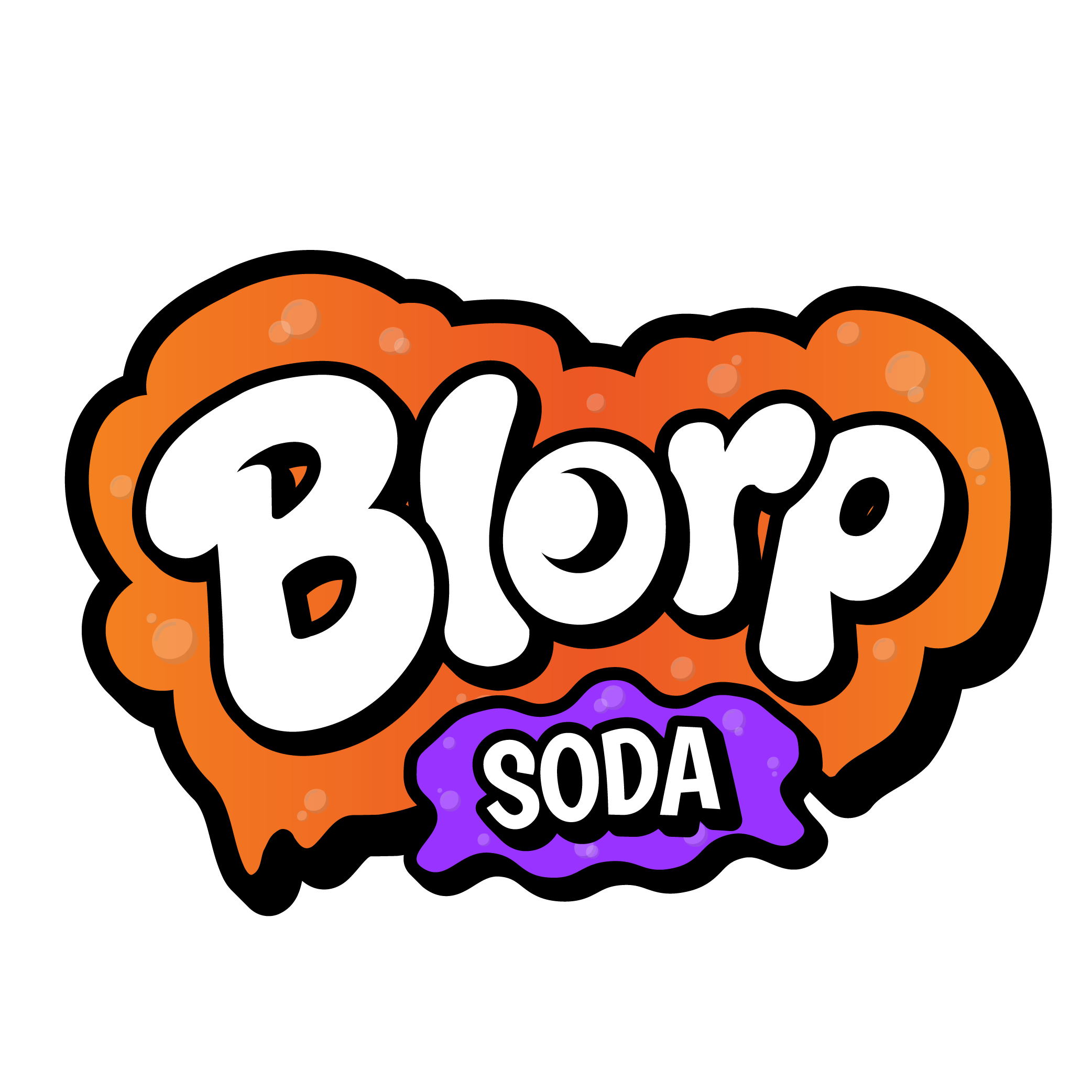 Blorp Soda primary logo