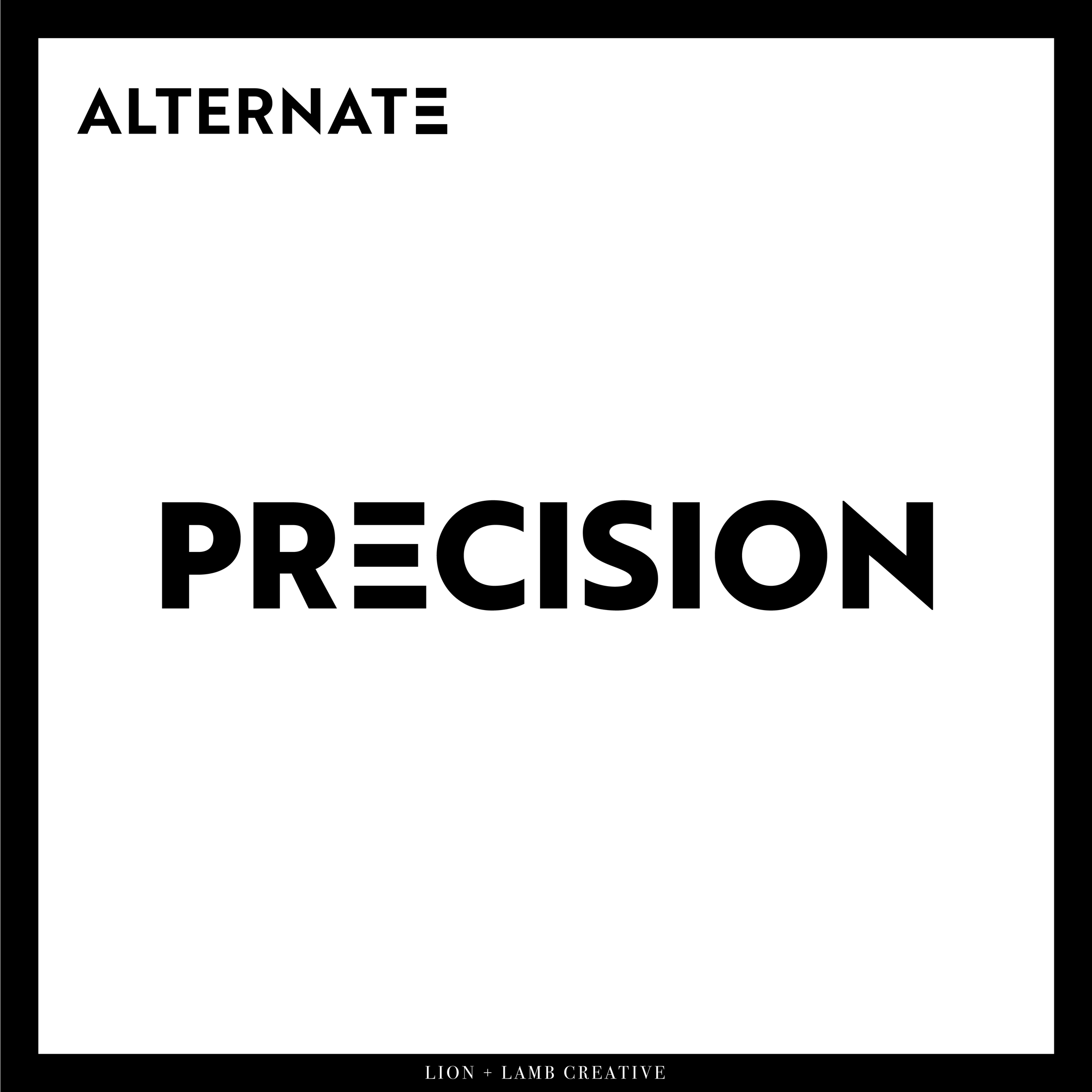Alternate Precision wordmark